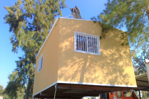 בית באוויר שמייצג דוגמה של מכולה למגורים מטעם חברת שדה