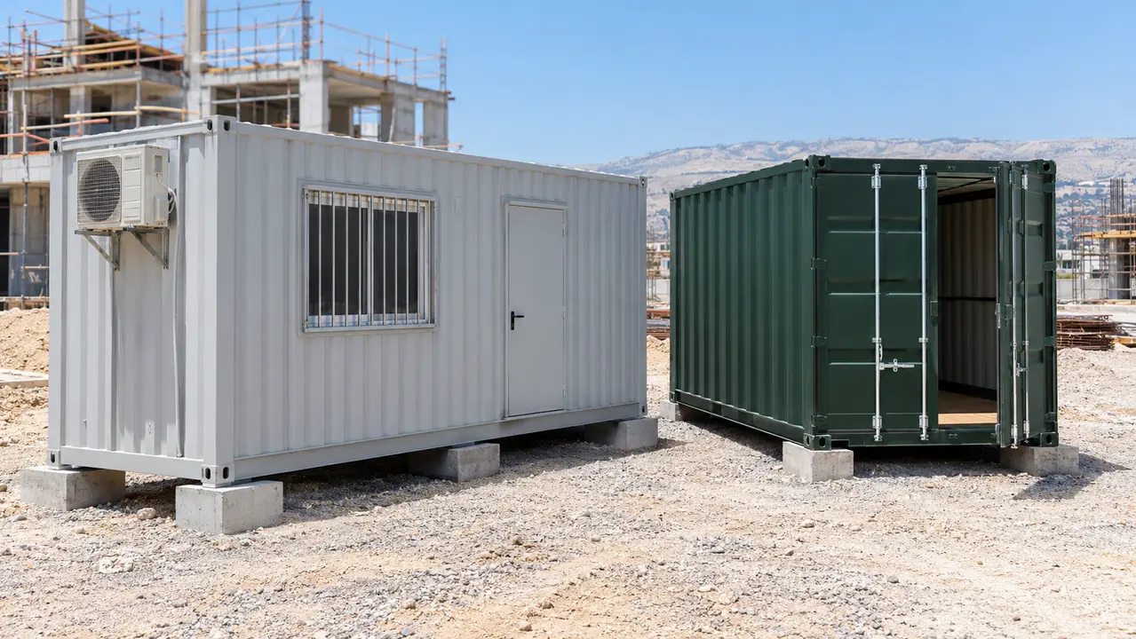 מכולות לאתרי בנייה לשימוש משרד ומחסן