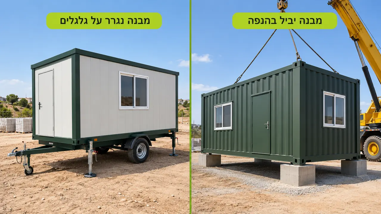 ההבדל המעשי בין מבנה יביל למבנה נייד